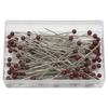 100-Piece Set: 38mm Glass Head Pins in 10 Colors for Sewing and Quilting