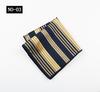 Pocket Towel Men'S Business Stripe Green Brown High-End Wedding Ceremony Handkerchief Small Square Towel