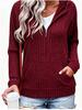 Women's Casual Loose Fit Hooded Sweatshirt Long Sleeve Pullover