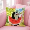 T-The Little MoleS Cushion Cover Home & Car Multi-Scene Pillow Cover - Reversible, Soft & Durable for Daily Use