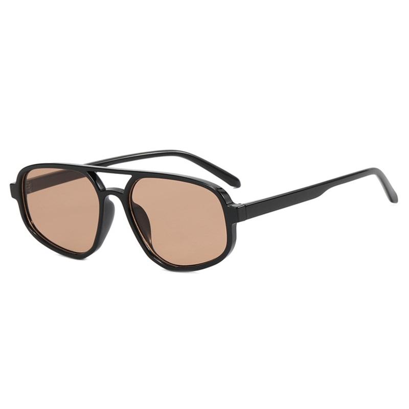

Ins Popular Fashion Pilot Sunglasses Women Shades UV400 Retro Rivets Decoration Gradient Trending Men Round Sun Glasses as picture