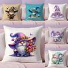 Everyday GGnomesS CARTOON Pillow Case Silky Short Plush With Invisible Zipper Dustproof Sofa Cushion Cover For Home Decor