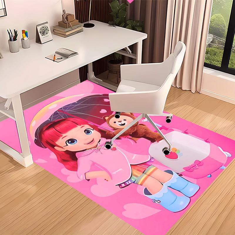 Rainbow Ruby Printed Absorbent Washable Carpet, Non-Slip Bathroom Mats, Kitchen Rugs, Yoga Mat,Living Room Entrance, Camping Picnic Rugs