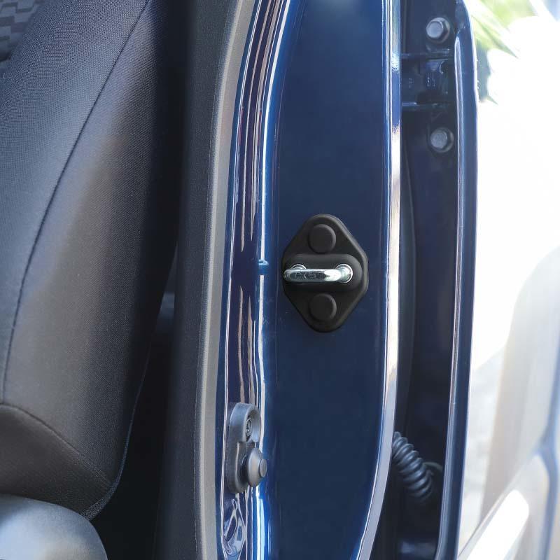 Car Decoration Accessories Door Lock Buckle Cover  For Suzuki Jimny 2019 Up 4-door Version ABS Plastic 