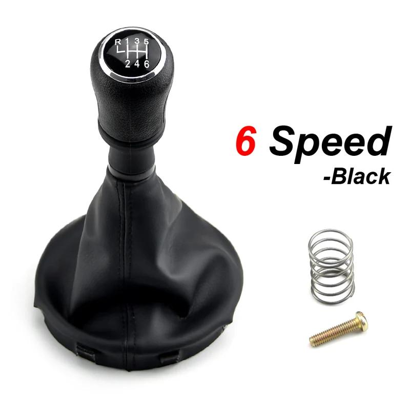 

Автомобильные аксессуары из АБС-пластика, ручная ручка переключения передач с гетрами, ботинки для VW Volkswagen Transporter T5 T5.1 Gp T6 для 5 6 скоростей 6 Speed-Black