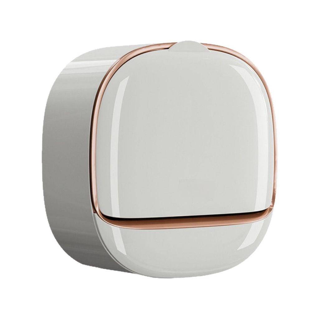 Punch-Free Wall-Mounted Soap Holder with Drain for Bathroom
