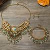 New 3-Piece Set Ethnic Retro Tassel Jewelry Set Sweater Chain Collar Chain Necklace Earrings Bracelet for Women
