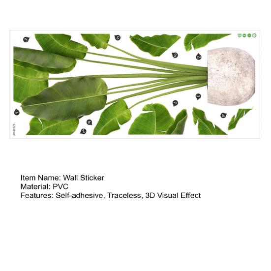 Adesivo de parede decoração vibrante para casa fácil de aplicar à prova d'água para sala de estar quarto dormitório