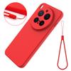 For Vivo X300 Pro X300 Case Soft Premium Liquid Silicone Strap Cover with Flocking inside for VIVO X300 Pro
