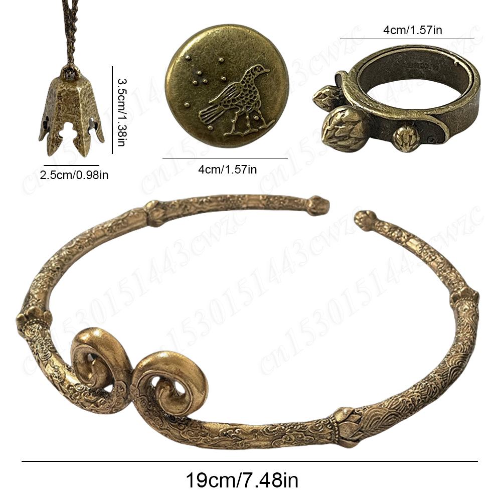 Black Myth: Wukong Game Periphery Monkey Sun Golden Hoop Handmade Necklace Ring Badge Sun Wukong Buddhist Tightening Spell
