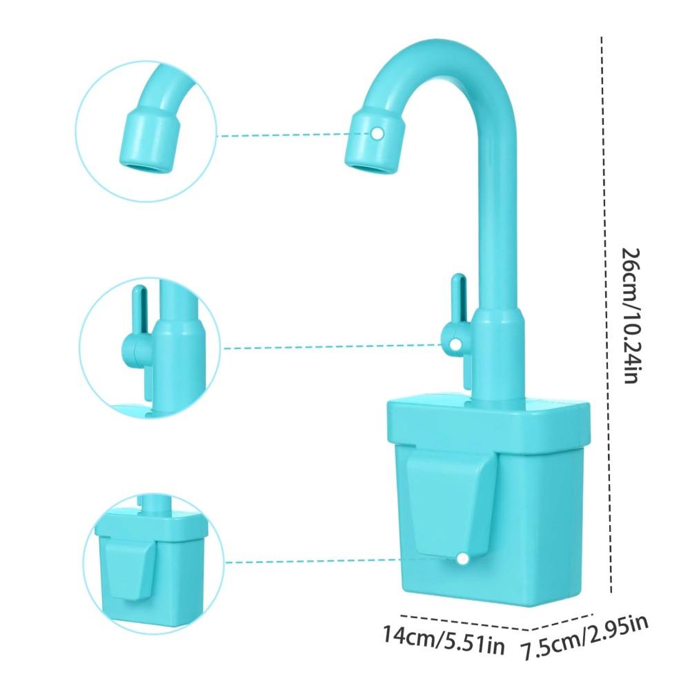 Simulation Kitchen Sink Toys Faucet With Running Water Faucet Toy for Pretend Play Sinks