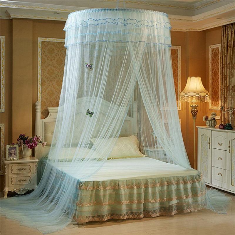 Romantic Hung Dome Mosquito Net Princess Students Insect Bed Canopy Netting Lace Round Luxury Mosquito Nets Curtain Bed Tent