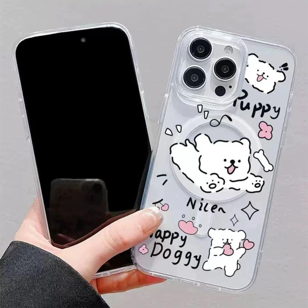 For Apple Magnetic Phone Case Cover Advanced Phone Protection Case Pattern for Apple Lens Protection Case Magsafe