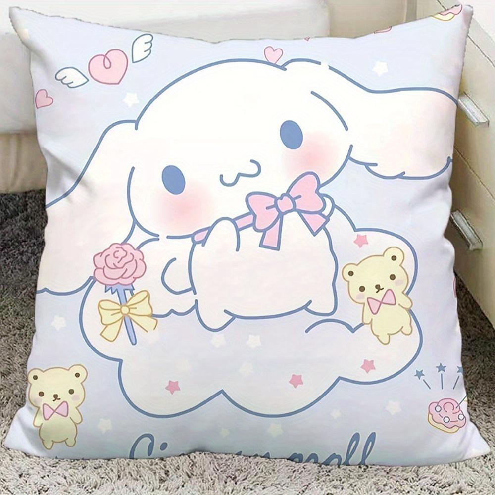 Jit Cinnamoroll Pillow Cover Set 2D Double Print Adorable Home Decor Sofa Pillowcase Functional Sanrio-Themed Attractive Durable