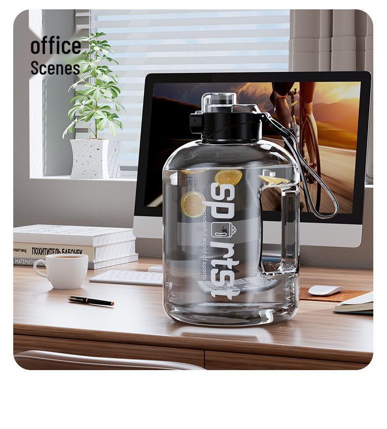 Large Capacity Sports Water Bottle - Portable Plastic for Fitness, Students, and Everyday Use