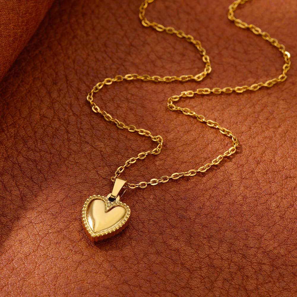 

Twisted Heart Necklaces for Women Stainless Steel Gold Color Necklace Choker Retro Retro Aesthetic Jewelry Accessories Collar