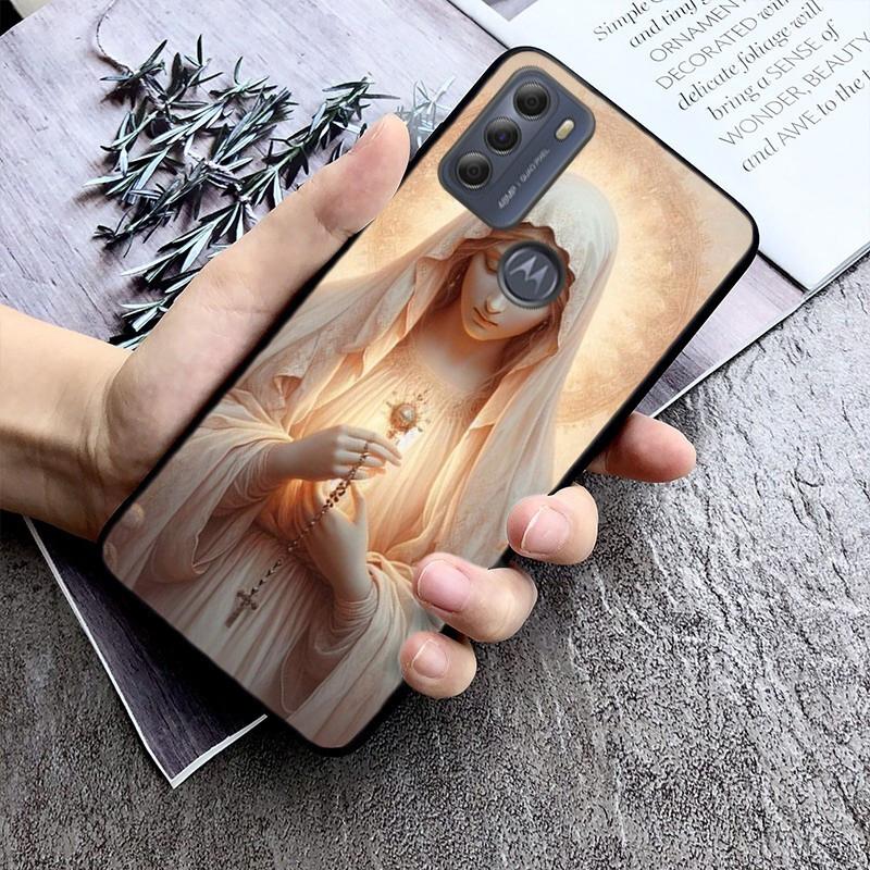 Virgin Mary Phone Case For Moto Edge 60 50 40 Pro 60 50 40 30 Ultra Neo Fusion Moto G Stylus G