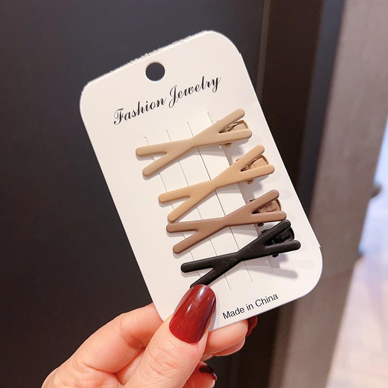 Clips de păr colorat Bai Lu fără cusături tip cioc de rață pentru femei - Ideal pentru frunte, breton și machiaj