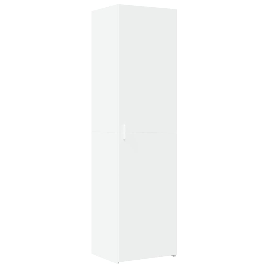 Vidaxl Tall Cabinet, White, 50X42.5X185 Cm, Wood-Based Material