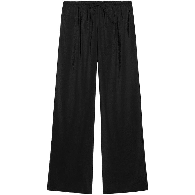 Zaprha 2025 Summer New Arrival Lightweight Draping Mid-Waist Minimalist Casual Pants for Women Slim Looking Loose Feeling 3067450