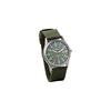Men's Antique Calendar Waterproof Analog Sports Watch Green Nylon Strap 12/24 Hour Quartz
