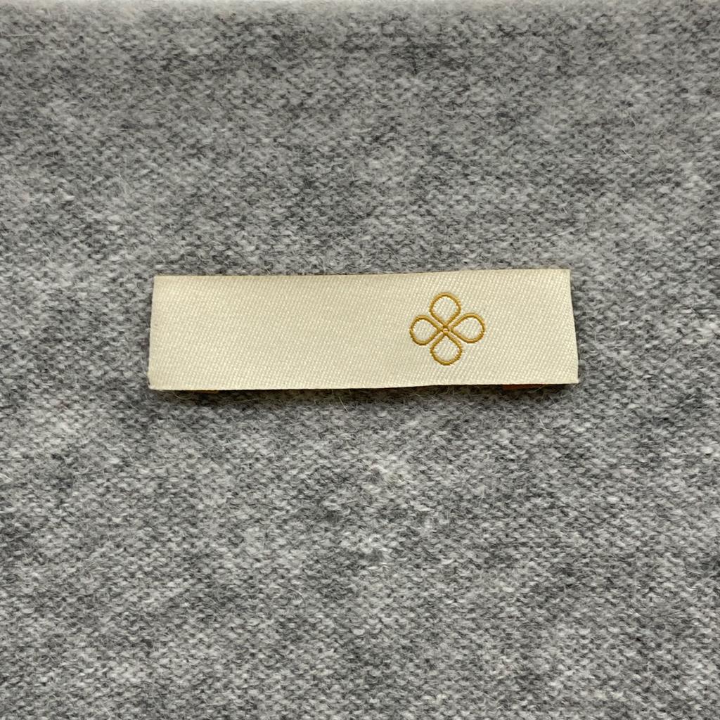 TOYOBOSHI KIDO cashmere100 13IT-PC0011 knit sweater in the Yukikasumi (snow-like) pattern by Itogoromo tops 2 grayUsed