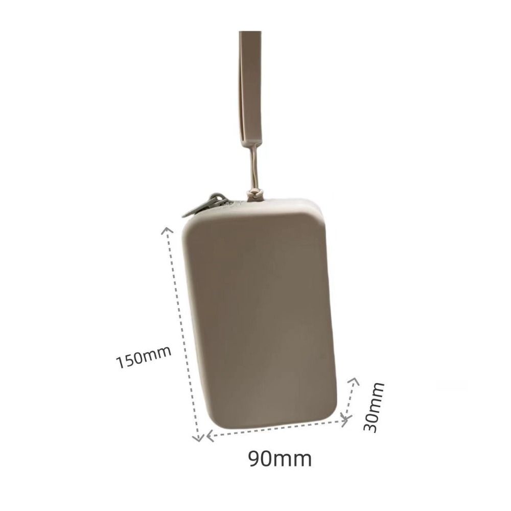 Fashion Multifunction Rectangular Wallet Space Saving Waterproof Storage Bag Silicone Coin Purse Women