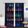 Flat Printing Drapes All Seasons Fabric Without Electricity Family Party Use Indoor Celebrations Room Decor Curtains Set Of 2 Made Polyester
