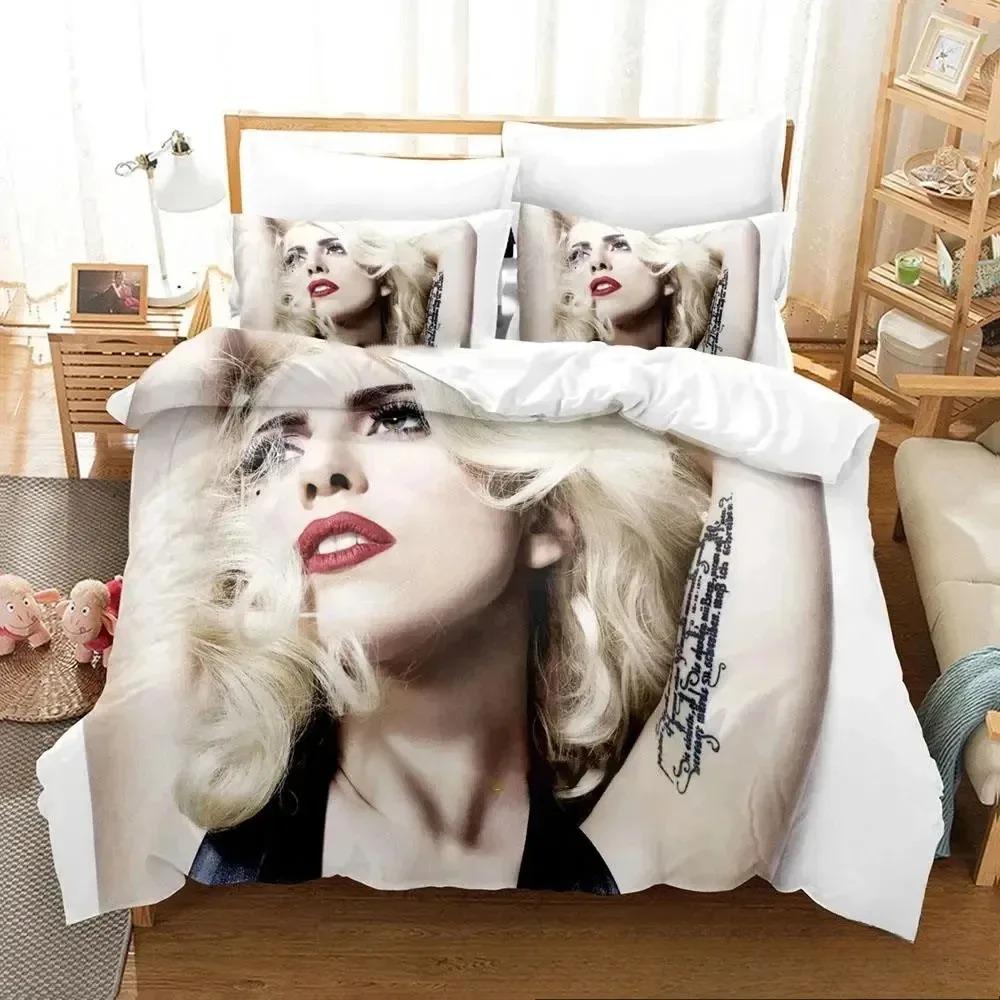 Fashion L-Lady G-Gaga Bedding Dormitory Sheets 2/3-piece Bedding Set Three-piece Soft Warm Bedding Set