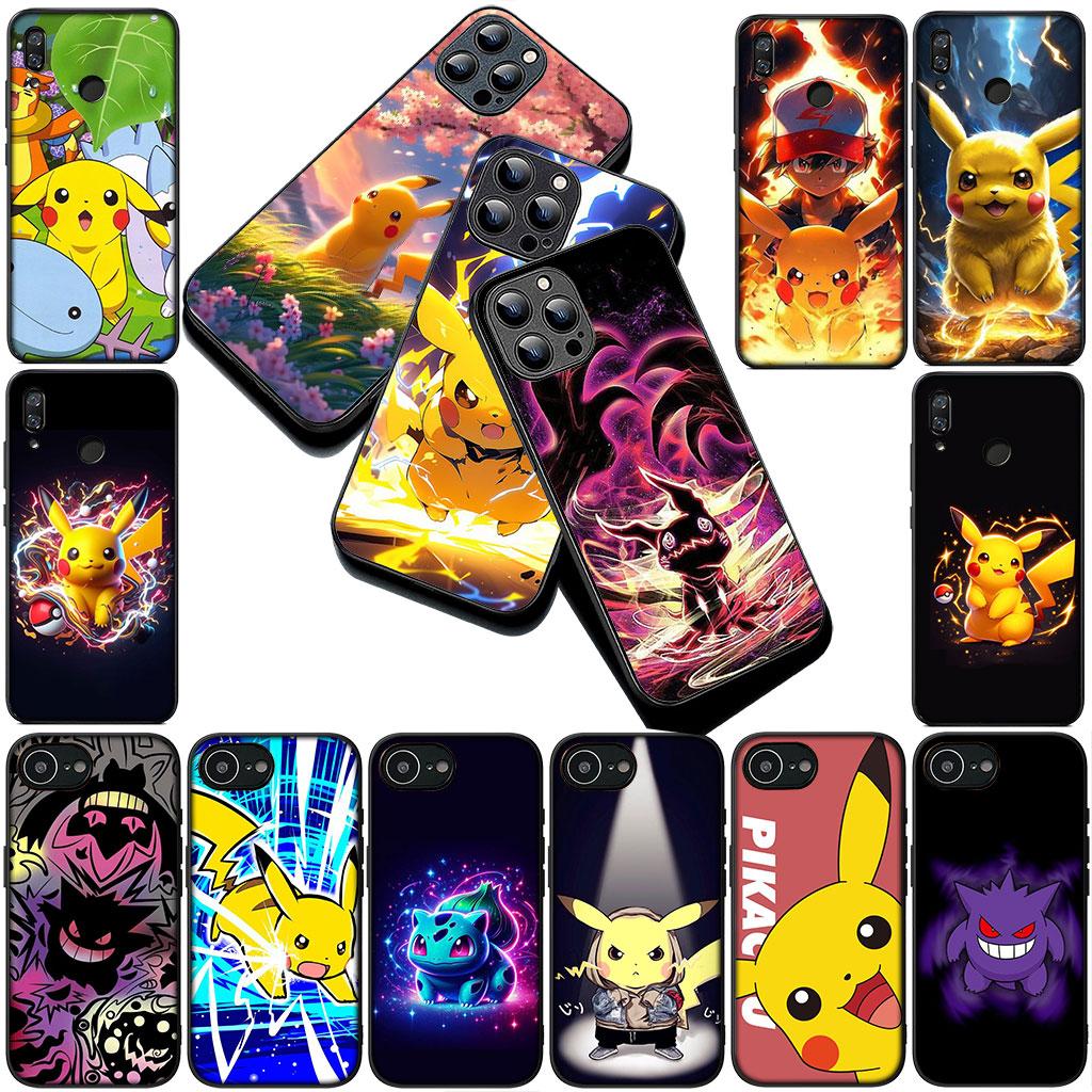 Phone Cover for Motorola Moto G55 G45 G75 G85 G13 Edge 50 30 Fusion 40 NEO Ultra Pro Soft Case P-Pokemons GO Gengar P-Pikachus