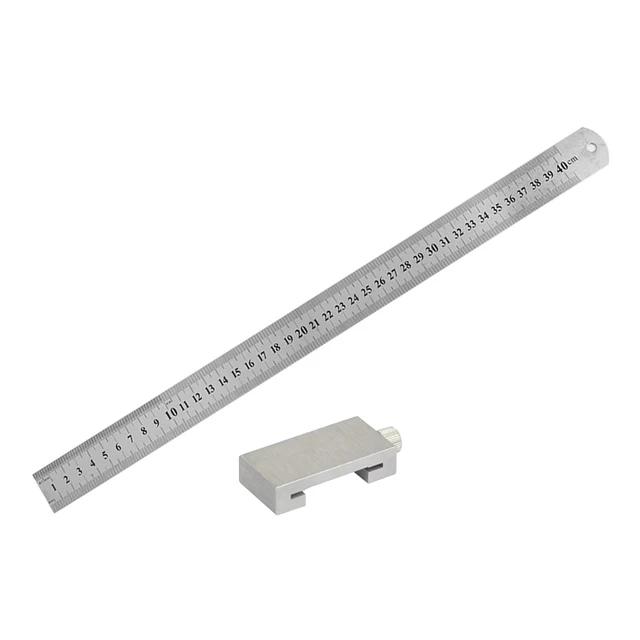 Metal Carpenter Swenson Carpentry Square Woodworking Tools Carpentry Steel Ruler Positioning Limit Block Measuring Marking Gauge