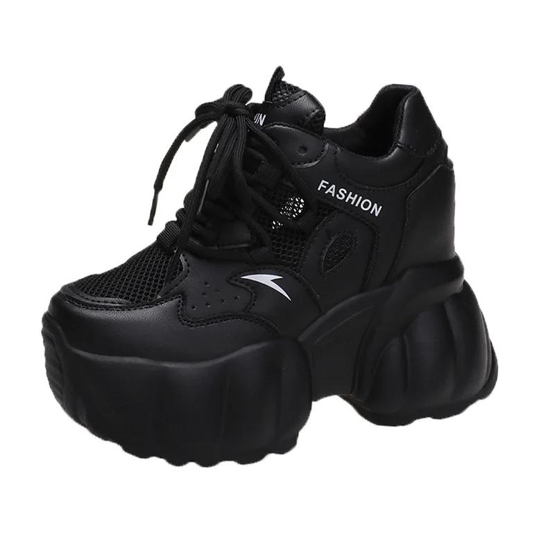 Mode 10cm Plateau Muffin Daddy Schuh Frau Sommer 2024 Neu Koreanische Version Kleine Höhenerhöhung Lässig Sport Damen Schuh Trend