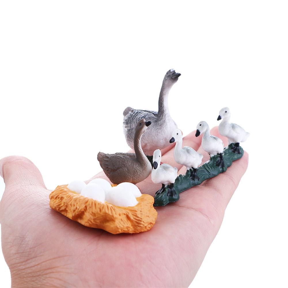Growth Cycle Miniature Life Cycle Figures Cycle Duck Figurine White Goose Growth Cycle Simulation