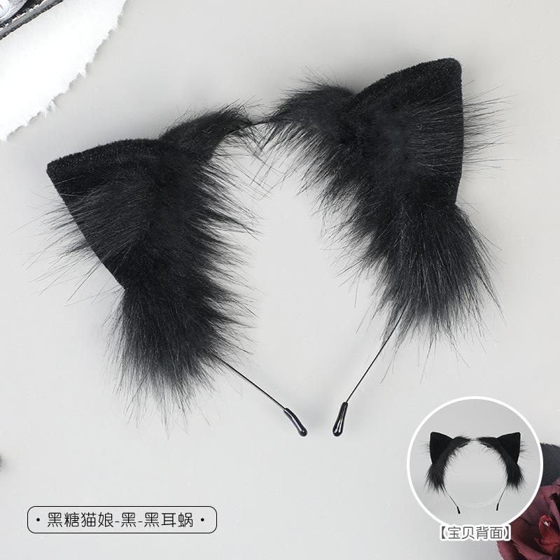 Handmade plush simulated cat ear hair accessories cute kitten headdress cosplay comic exhibition animal ears cat ear headband