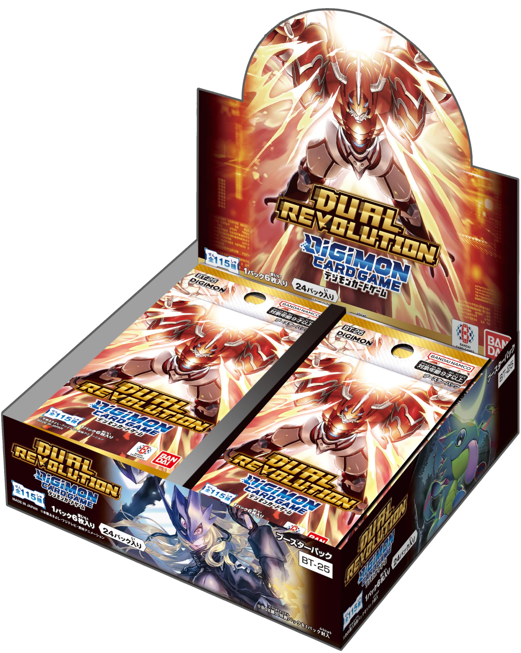 Bandai Digimon Card Game Бустерный набор DUAL REVOLUTION 24 пачки [BT-25] (BOX)