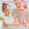 New Washable Girls Make Up Toys Pretend Birthday Gift Princess Play Makeup Set Non Toxic Kids Make Up Bag Kit