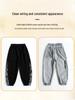 2025 Boys' Fleece-Lined Winter Pants - Stylish One-Piece Sports Trousers for Medium & Large Children