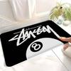 Black And White No Ball Door Mat Washable Non-Slip Living Room Sofa Chairs Area Mat Kitchen Doormat Area Rug