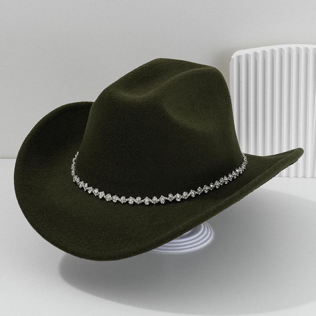 Rhinestone-Embellished Western Cowboy Hats for Men & Women, Bridal & Honeymoon Sun Hats
