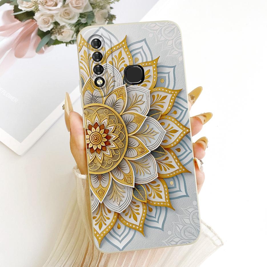 For Infinix Hot S4 Case Luxury Love Heart Buttefly Candy Painted Cover Soft TPU Matte Phone Case For Infinix Hot S4 HotS4 Fundas