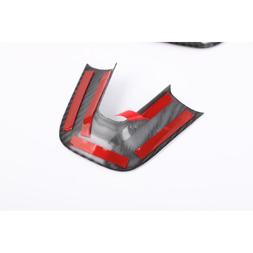 JeCar Interior Decoration Kit Trim Automobile Control Covers Compatible with Dodge Challenger/Charger 2015-/Durango 2014-, Carbon Fiber Finish