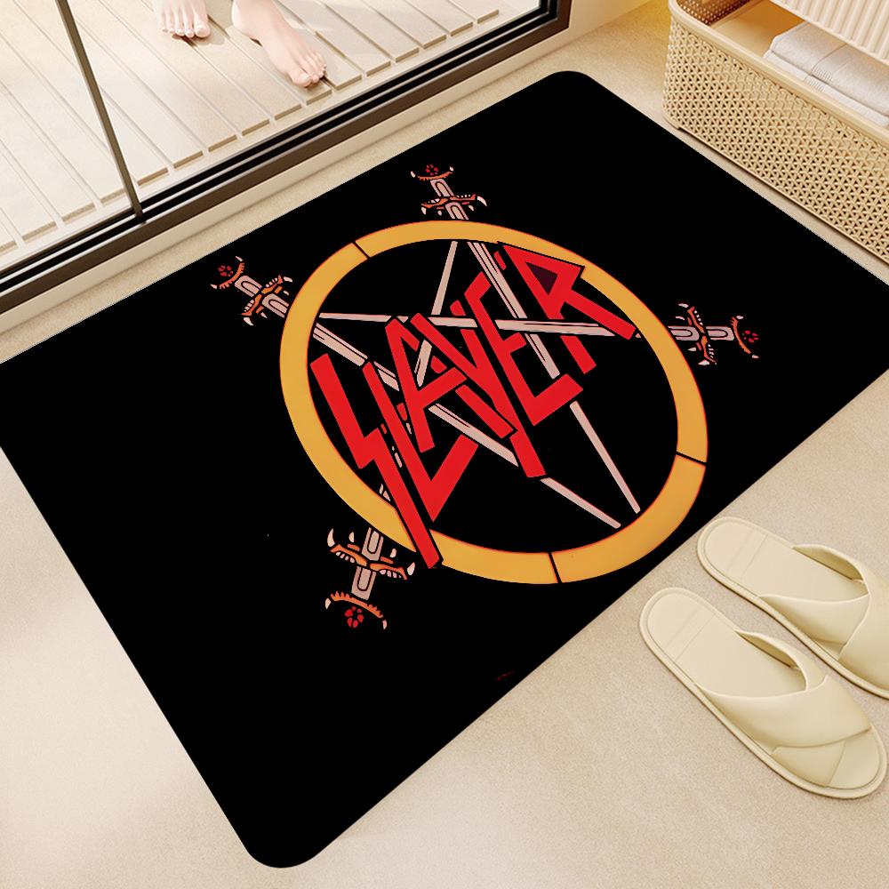 S-Slayer Heavy Metal Band Music Room Mats Nordic Style Home Doormat Bathroom-Toilet Mats Bedroom Hotel Decor Mat