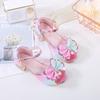 Princess Shoes Sandals New Summer Colorful Girls Open-Toe Fish Mouth Children's High Heels Soft Sole Big Kids Shoes