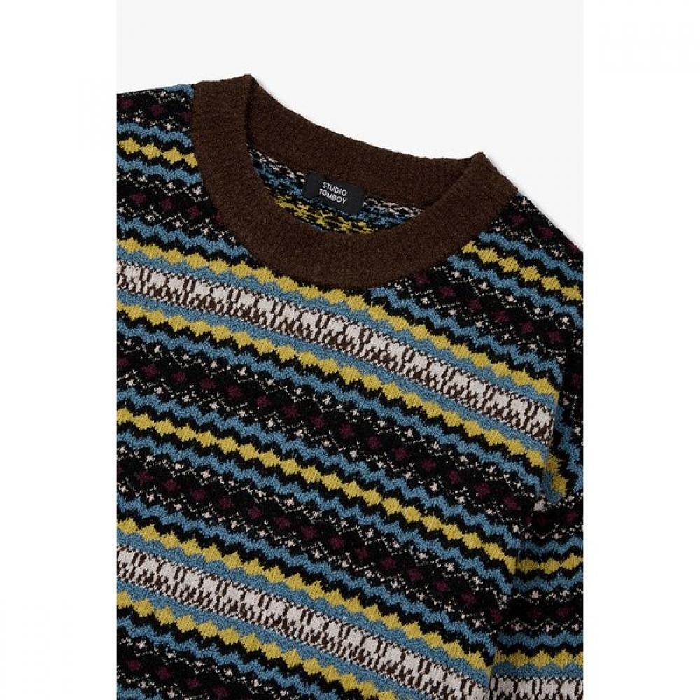 Tomboy Nordic Boucle Round Pullover 9155452115ar