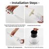Detachable Head Toilet Brush Set Light Luxury Floor Toilet Cleaning Tool  WC Maintenance