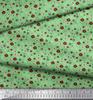 Soimoi Purple Japan Crepe Satin Fabric Flower Artistic Decor Fabric Printed Metre 42 Inch