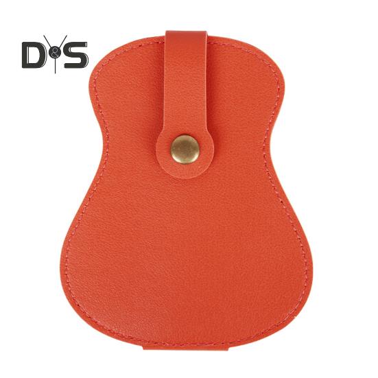 Gitarrenplektrenhalter aus Kunstleder, 18 Steckplätze, Plektren-Aufbewahrungstasche für Männer und Frauen, Gitarrendesign, Plektren-Organizer-Etui für Spieler, Liebhaber, Lehrer