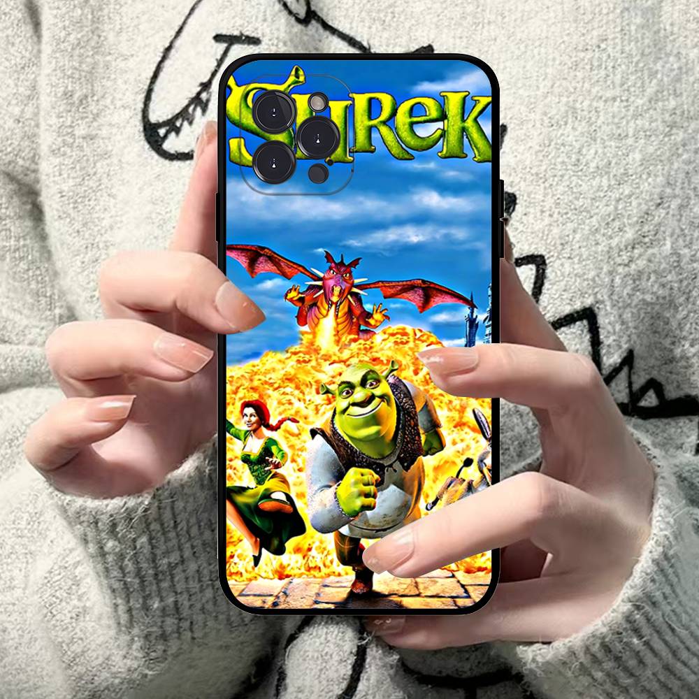Cartoon S-Shreks Phone Case For IPhone 17 16 15 Plus X 14 11 12 13 Mini Pro Max Mobile Case