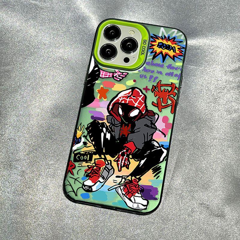 Cool Marvel Spider Man Phone Case for iPhone 15 14 13 12 11 Pro Max XR XS X 7 8 Plus Silicone Plain Multistep Cover
