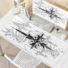 XXL Gothic Symbol Black Mouse Pad Large Anti-Slip Rubber Stitch Office Home Keyboard 400x900mm Pads Desk Mat PC accessories Rug